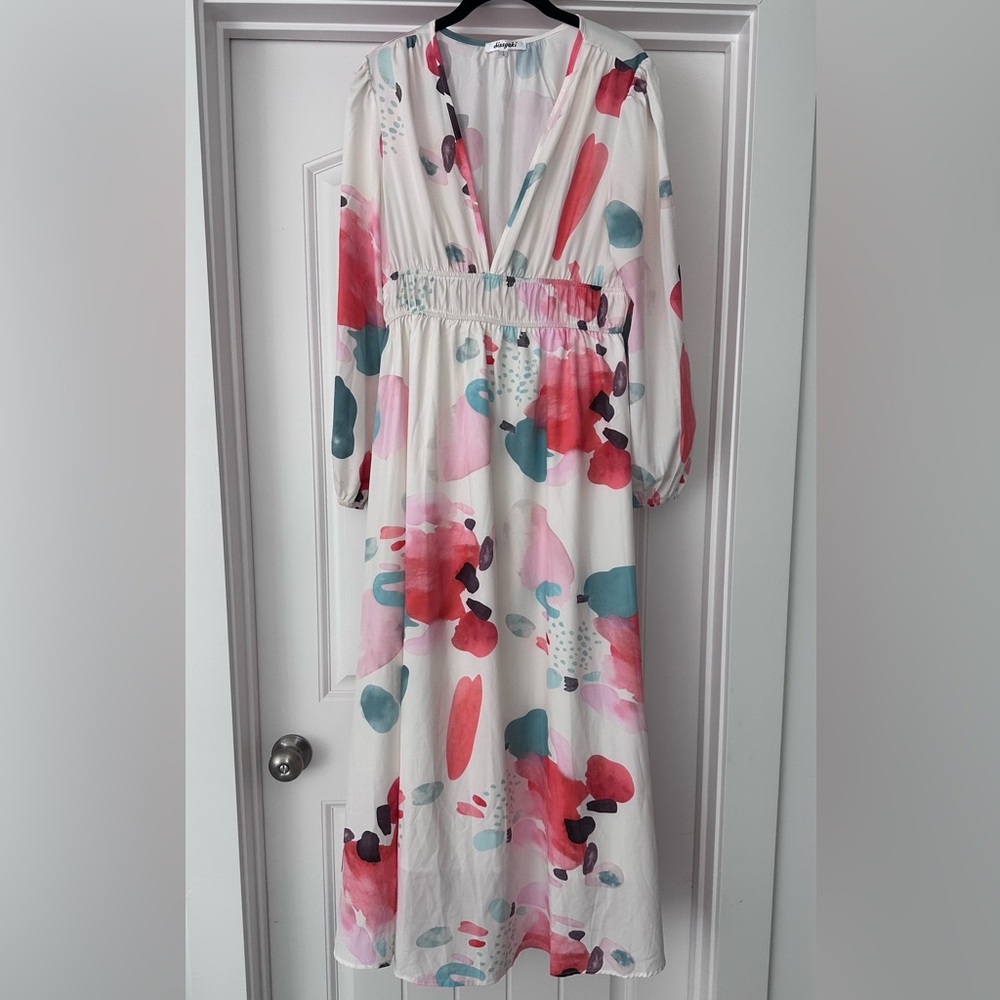 Elegant Multicolor Maxi Dress